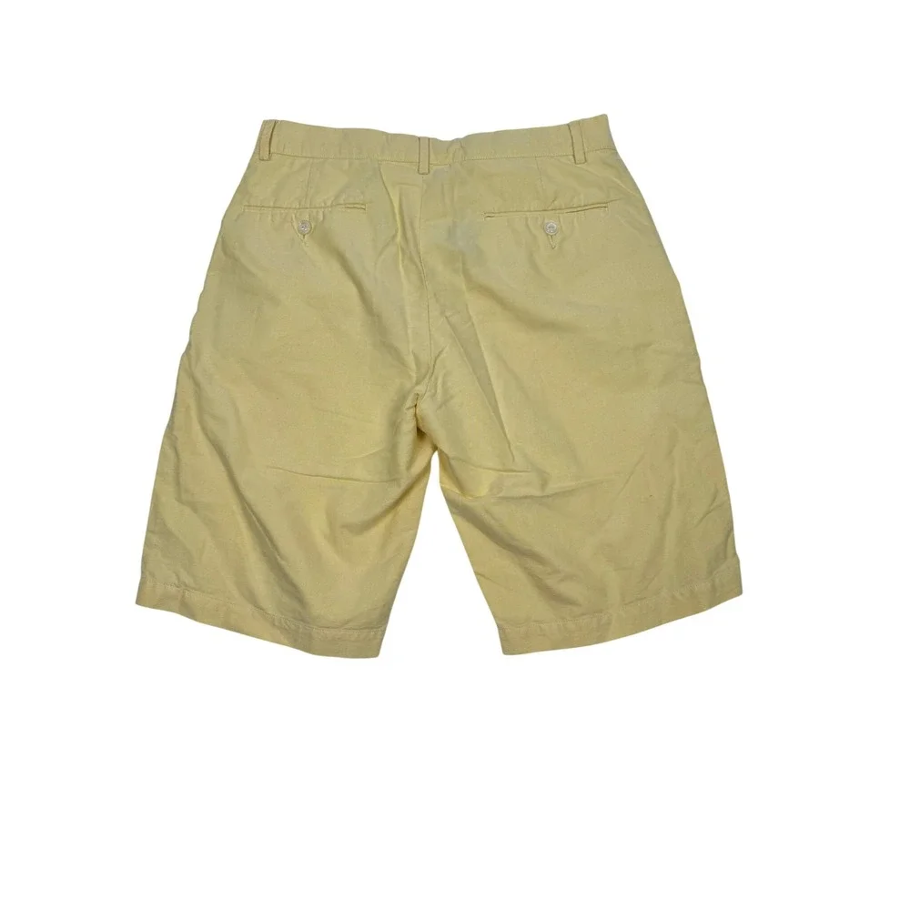 Polo Ralph Lauren Preston Shorts Mens 31 Yellow Cotton Chino Classic Fit Casual